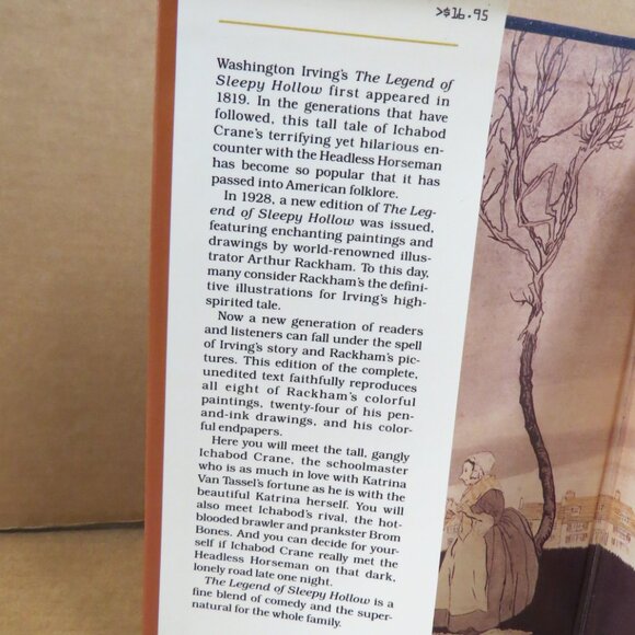 The Legend of Sleepy Hollow Washington Irving 1990 1st Ed HCDJ Literature - Picture 6 of 13